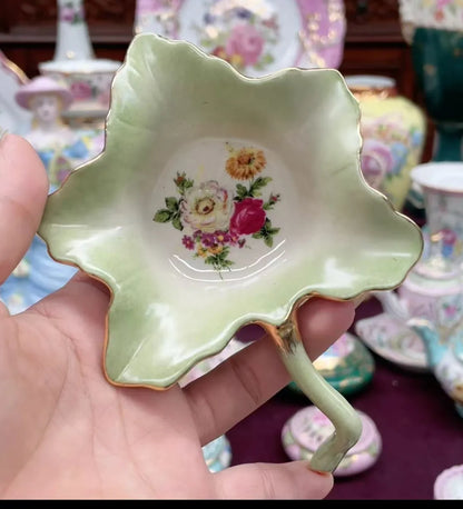 Ceramics Flower Jewelry Storage Box Vase Teapot Flower Basket Jewelry Case Storage Jewelry Organizer Display Home Decor Ornament